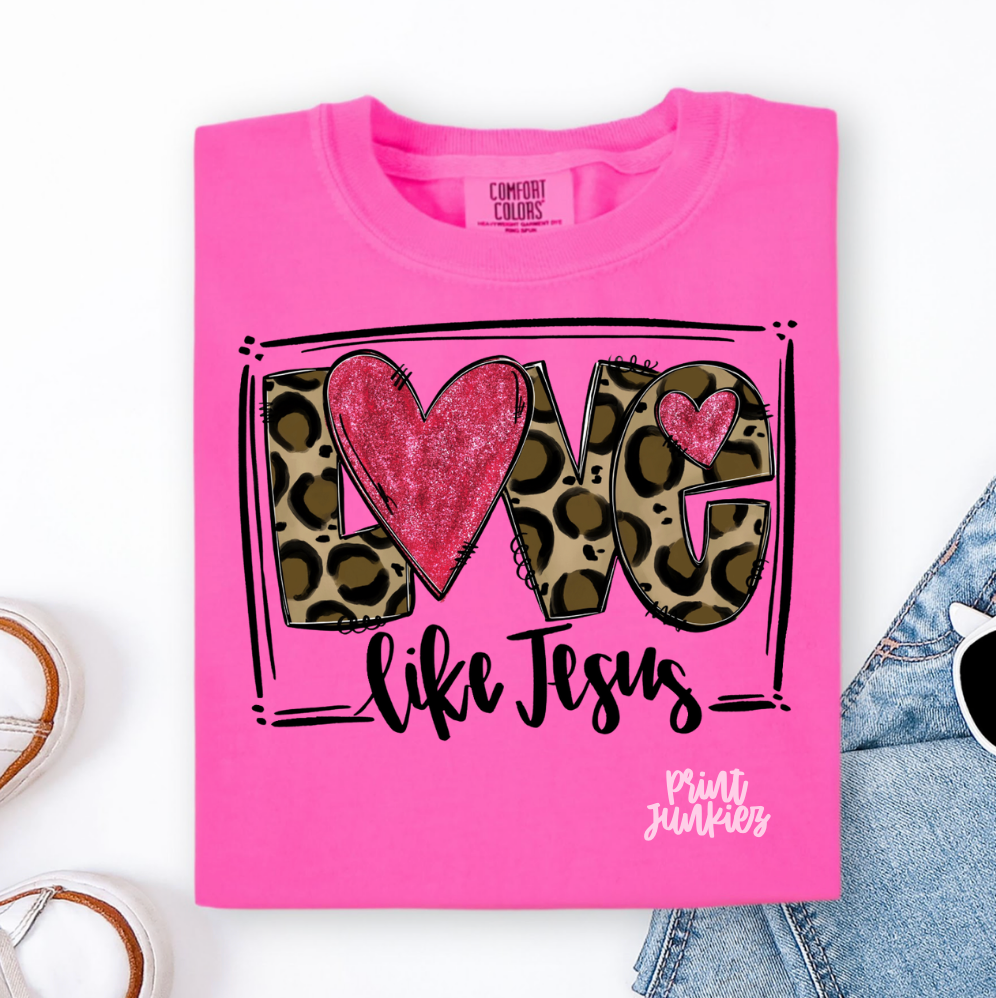 Love like Jesus Cheetah - DTF