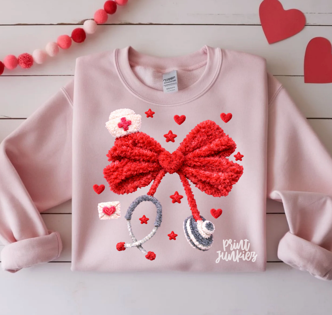 Faux Yarn Stethoscope - DTF