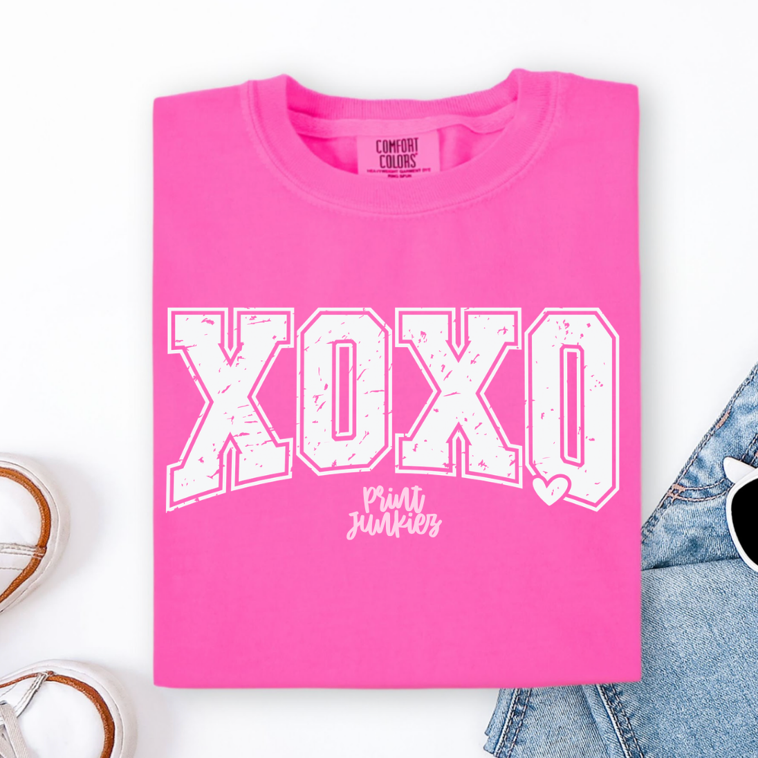 XOXO Distressed Arched - DTF