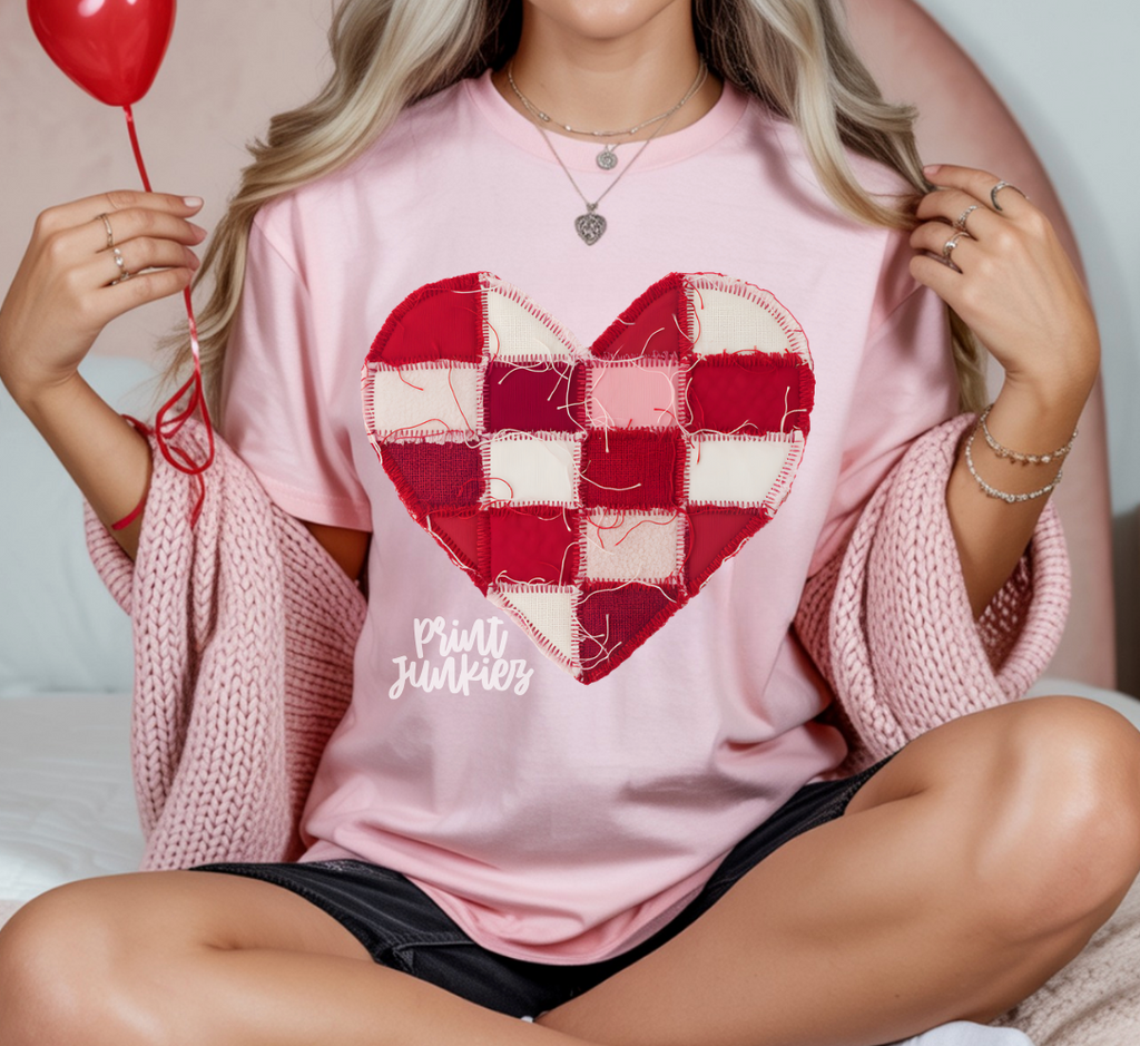 Stitched Heart - DTF