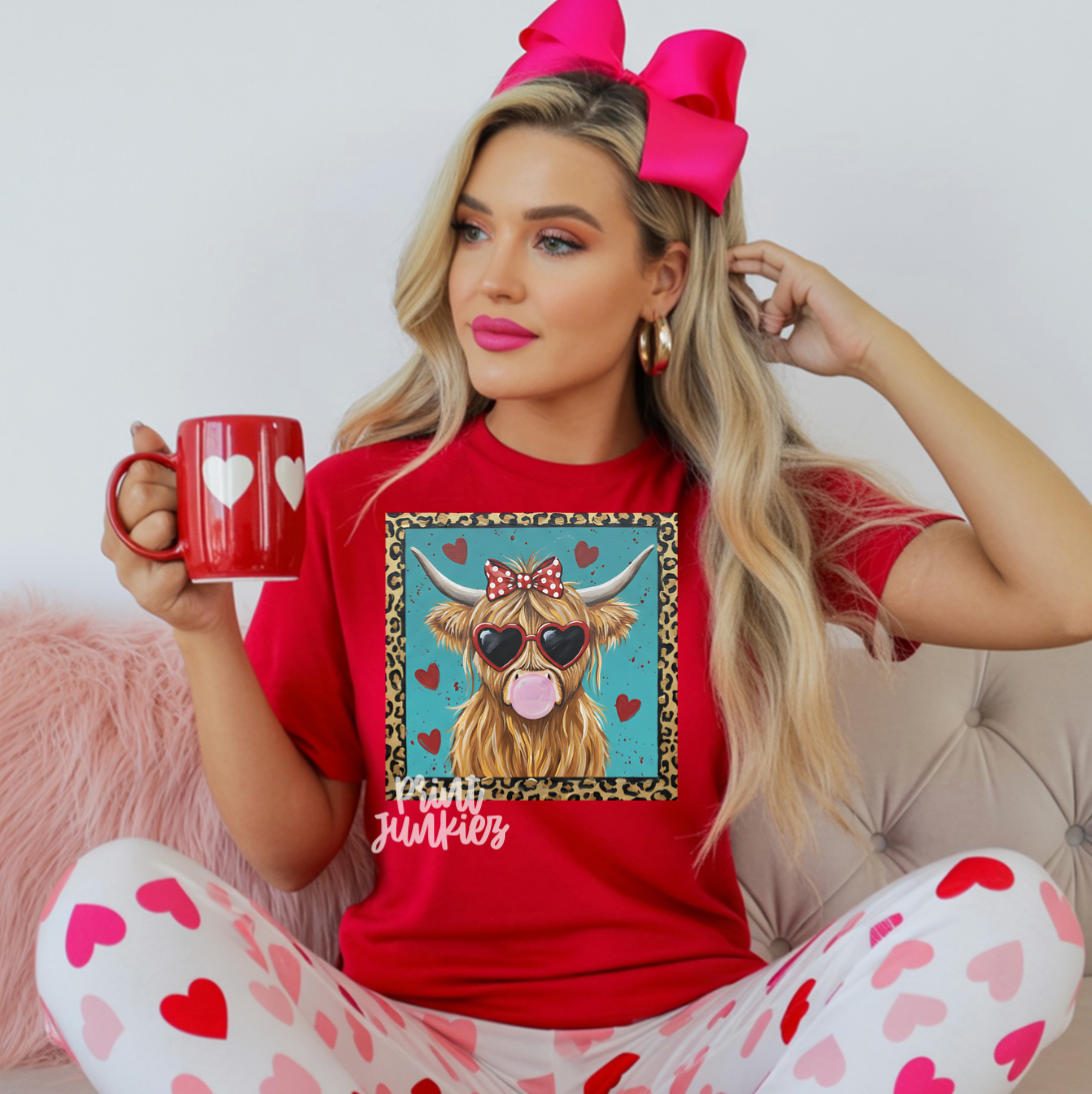 Highland Cow Valentines - DTF