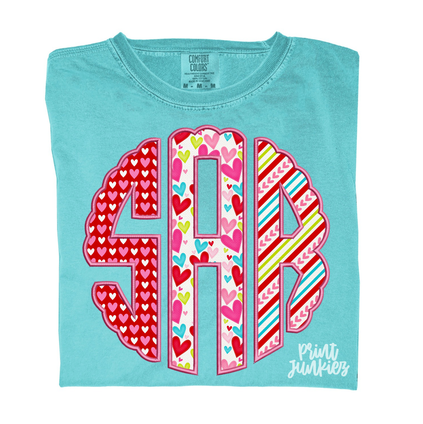 Faux Monogram Valentine Alpha - CUSTOM - DTF