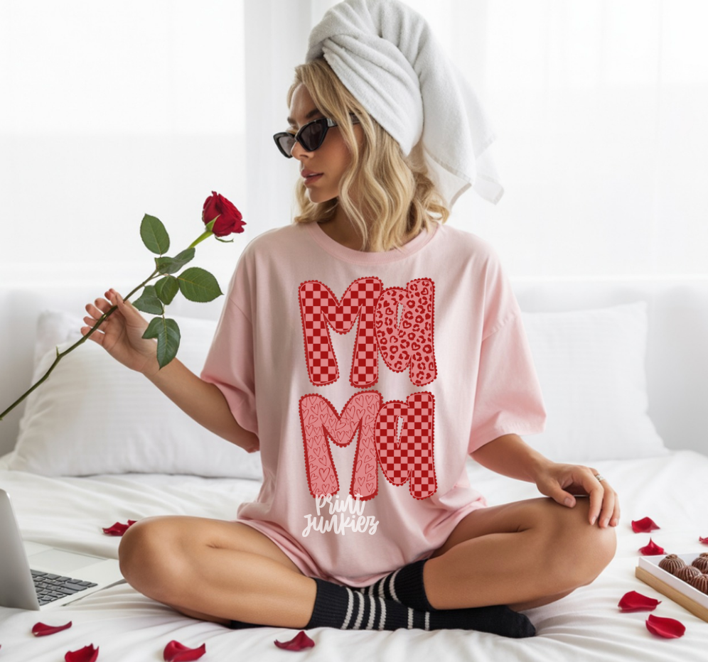 Preppy Valentine Scalloped Alpha - CUSTOM - DTF