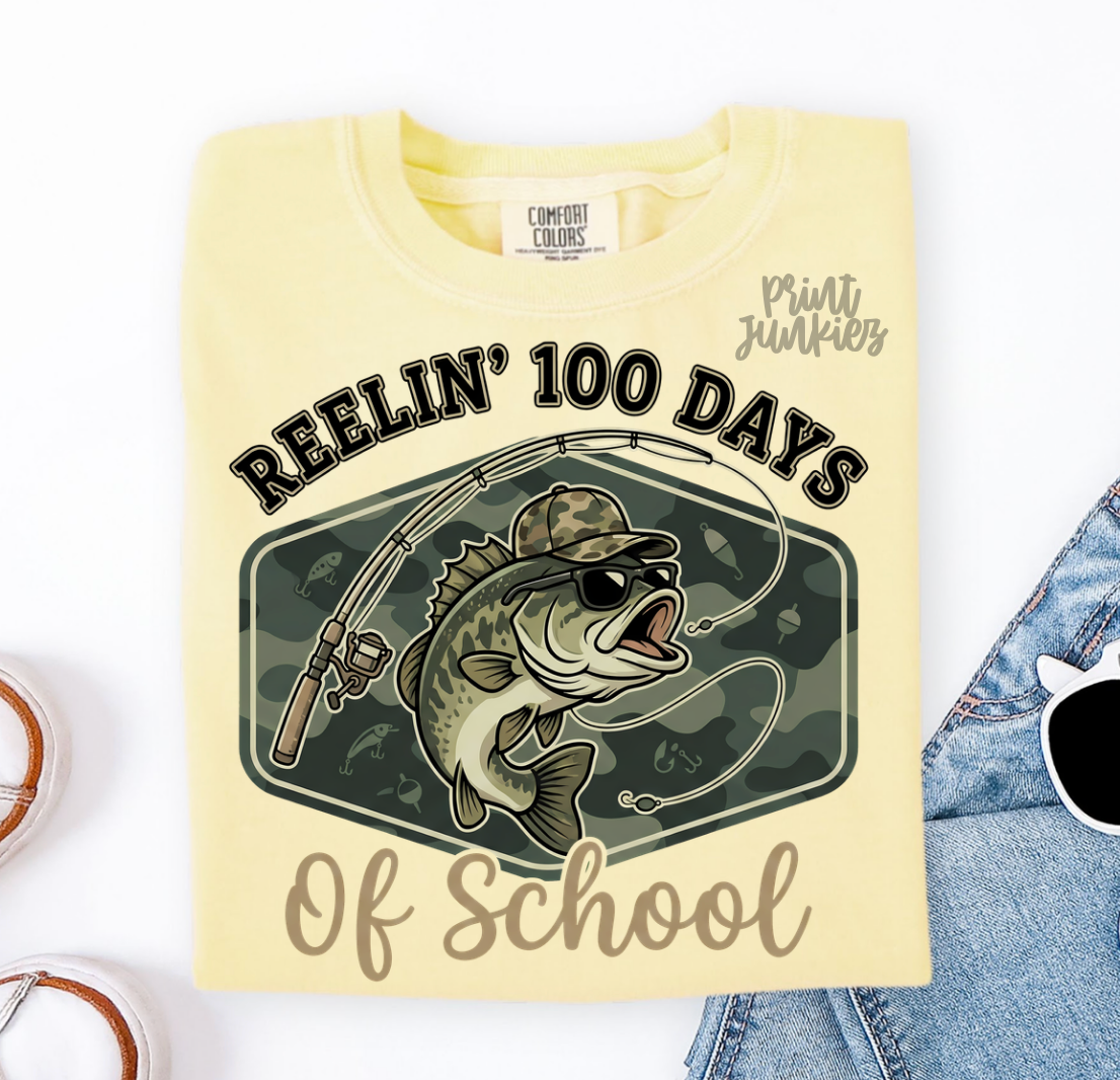 Reelin' 100 Days of School - DTF