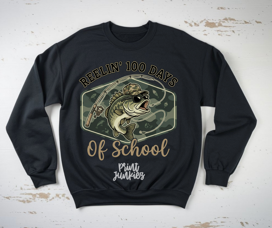 Reelin' 100 Days of School - DTF