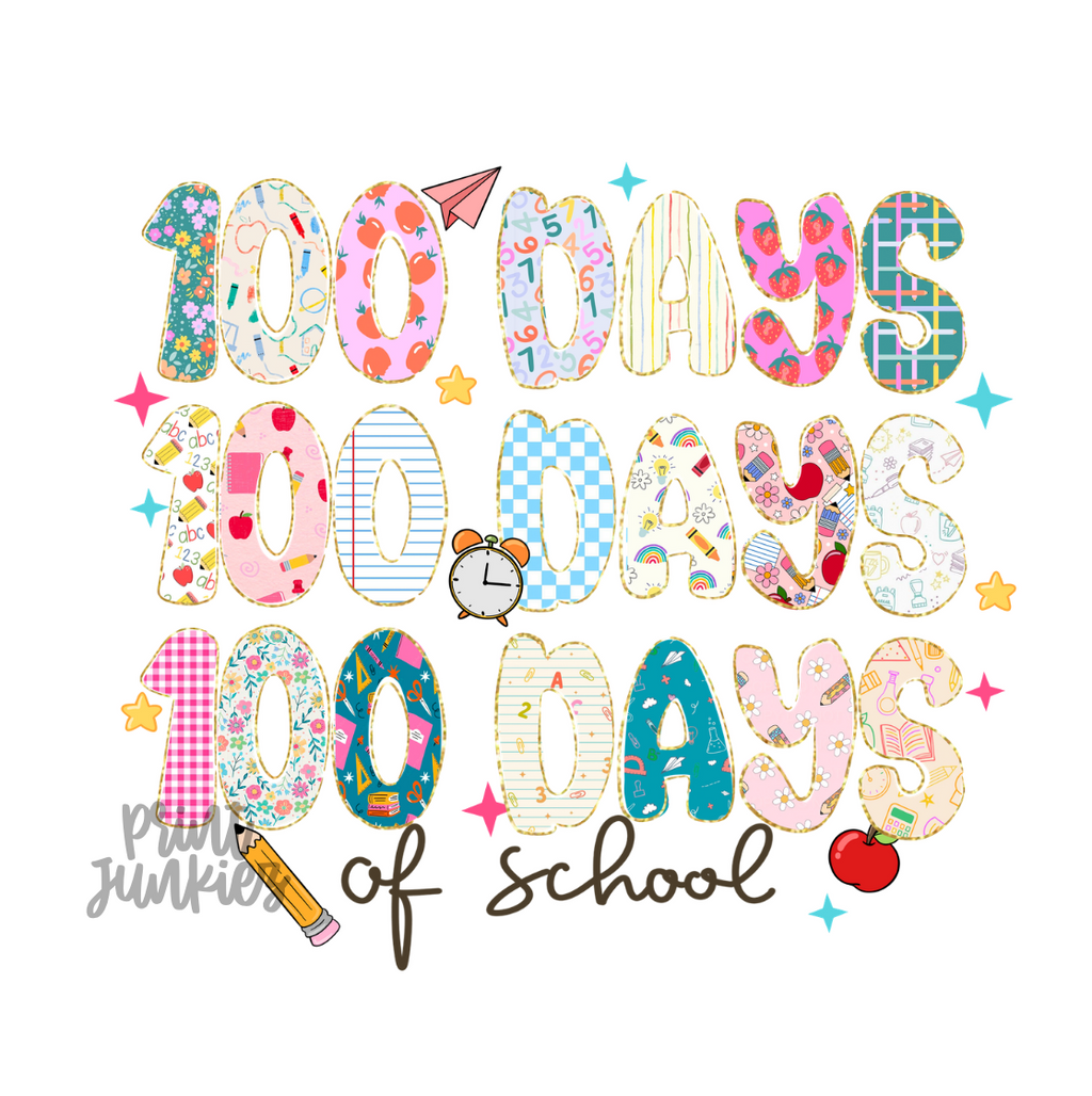 100 Days of School Preppy - DTF