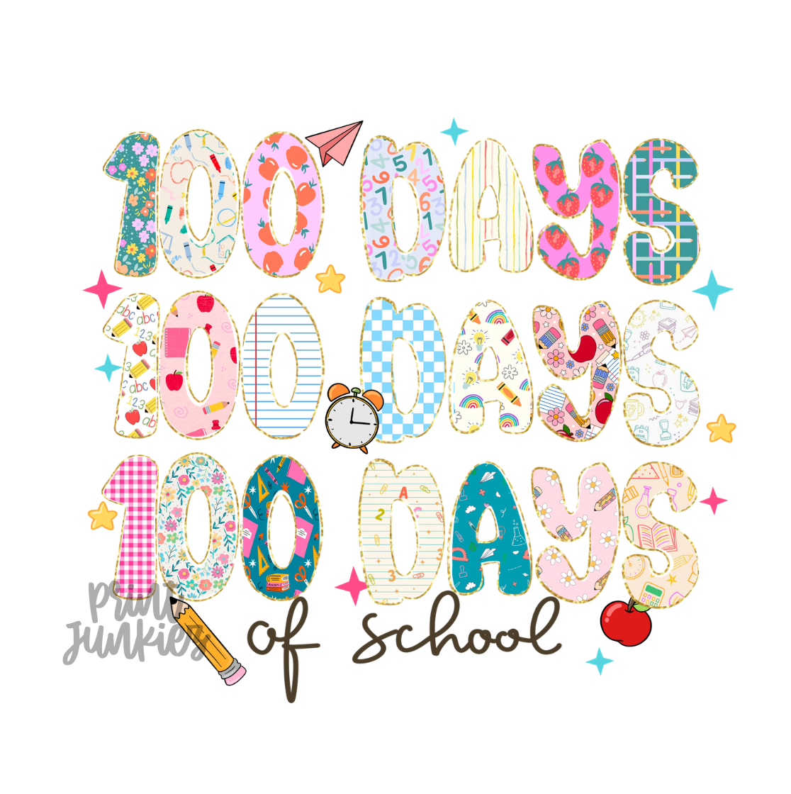 100 Days of School Preppy - DTF