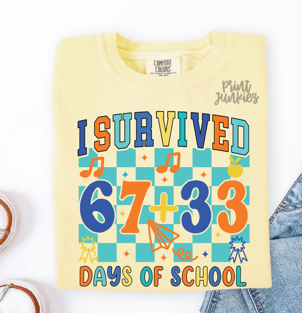 I Survived 67+33 Days of School - DTF