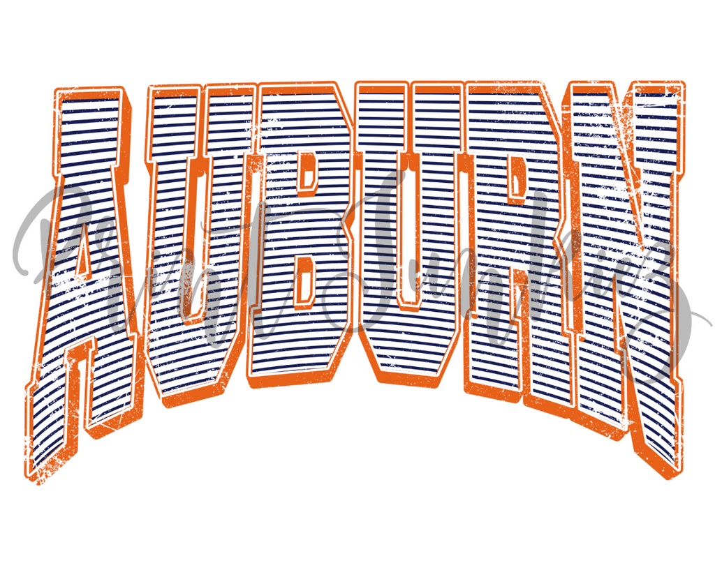 Stripy Grunge Auburn - DTF - DIGITAL