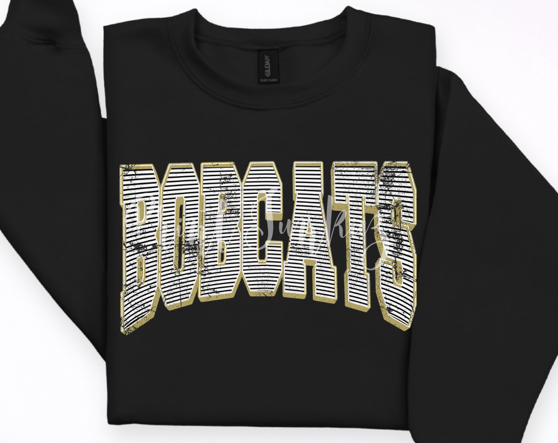 Stripy Grunge Bobcats - DTF - DIGITA