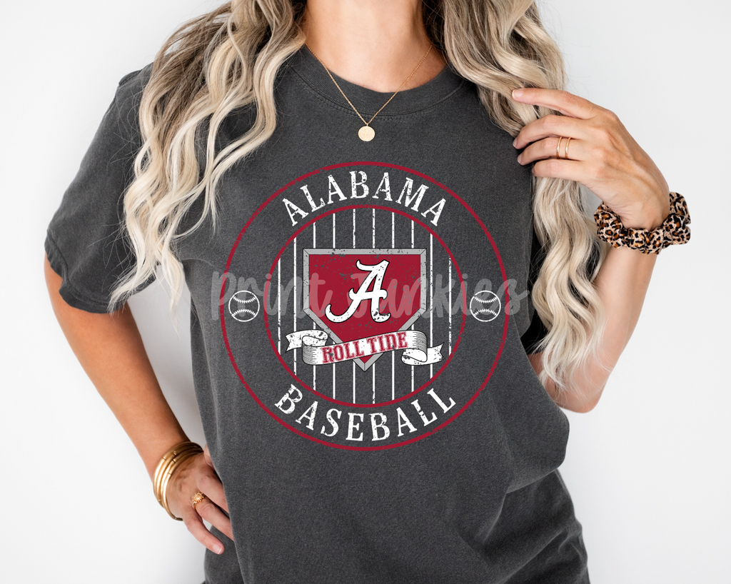 Vintage Circle Baseball/Softball Design - CUSTOM - DTF - DIGITAL