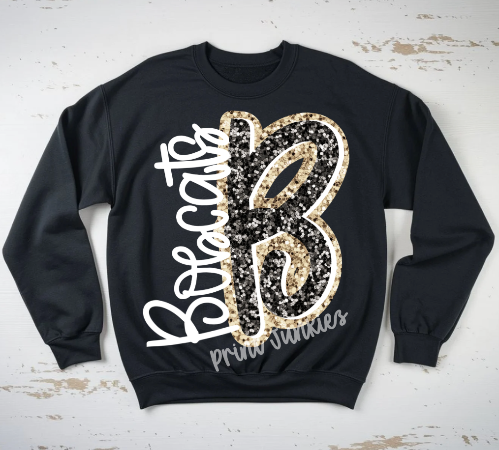 Glitter Initial Customs - CUSTOM - DTF - DIGITAL