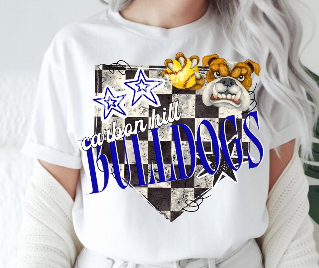 Checkered Home Plate Customs - CUSTOM - DTF - DIGITAL