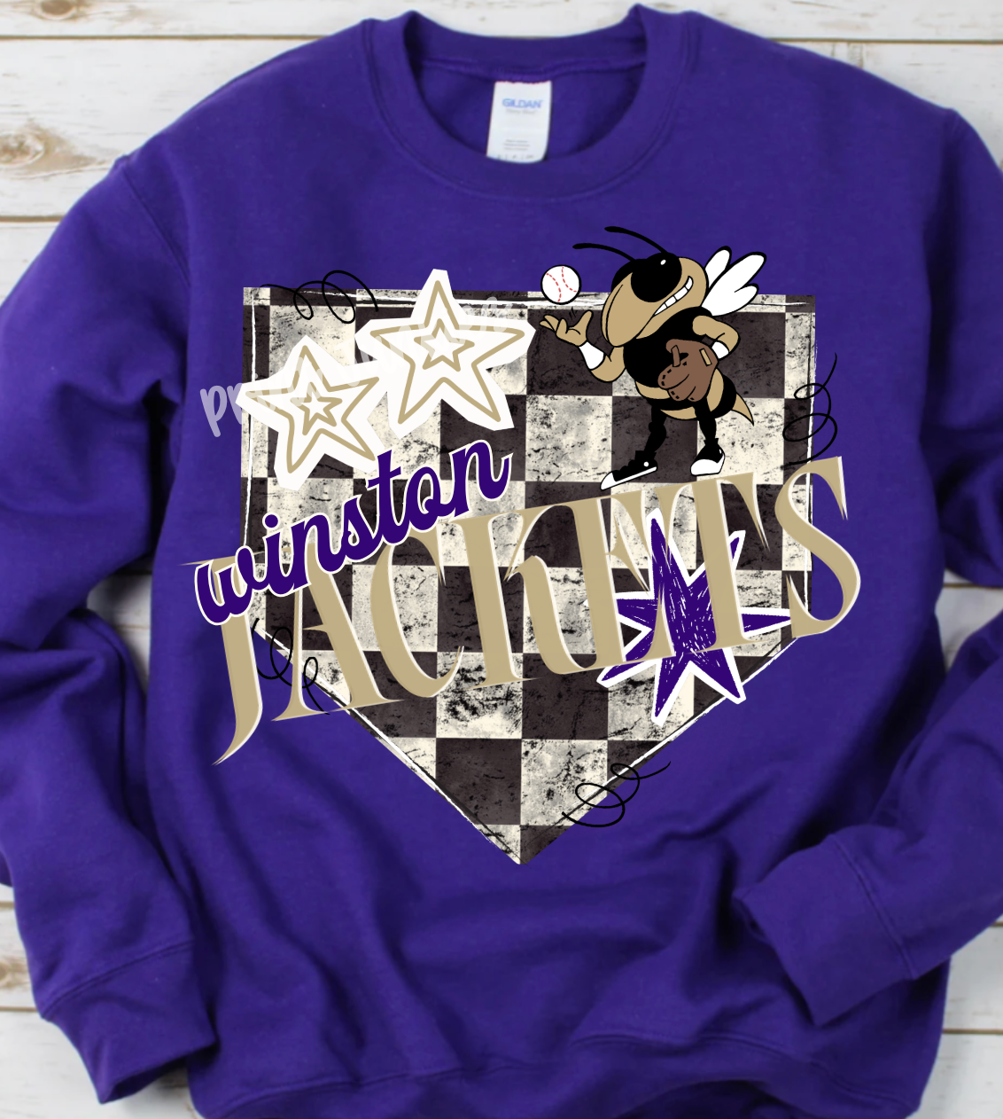 Checkered Home Plate Customs - CUSTOM - DTF - DIGITAL