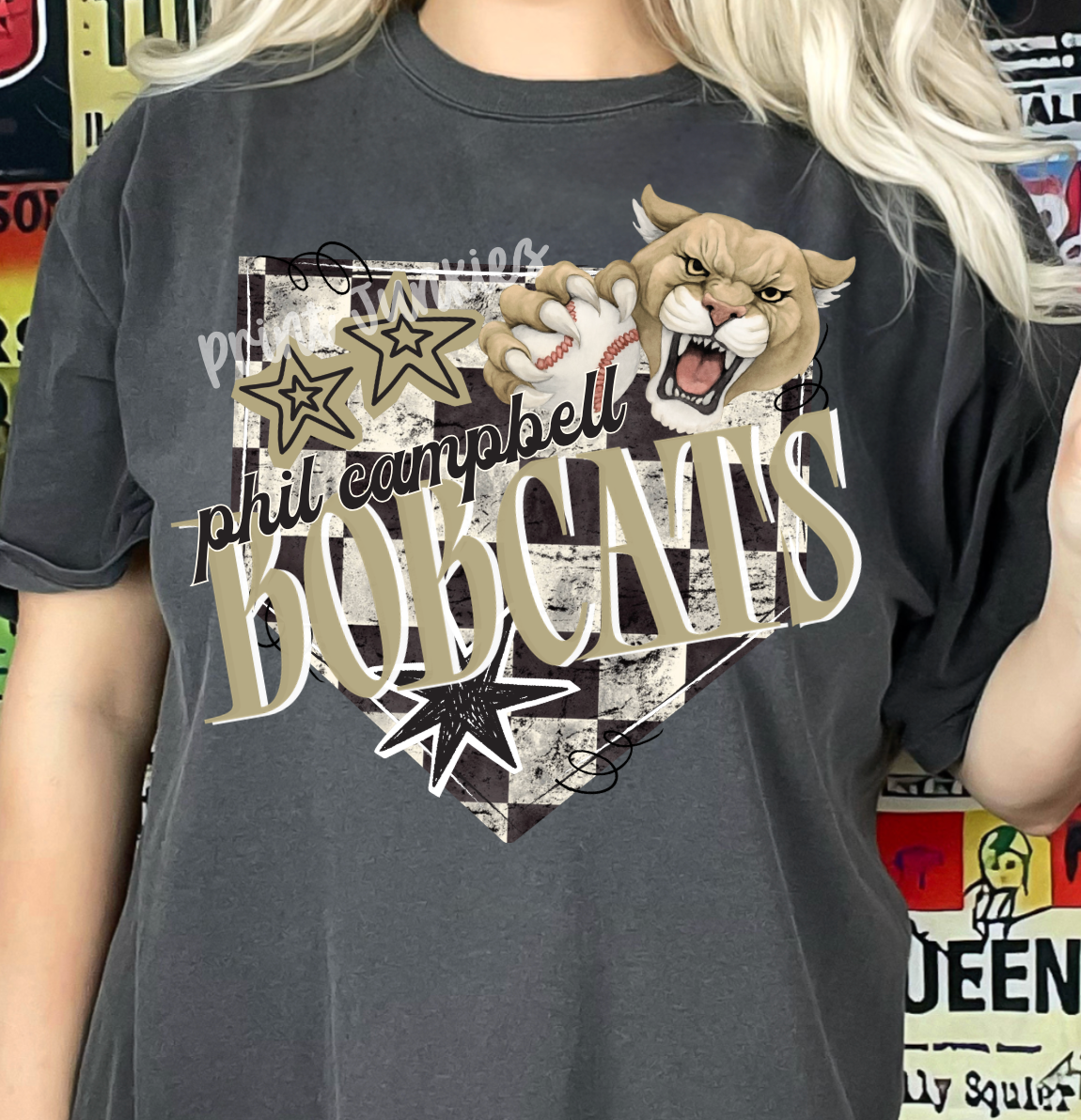 Checkered Home Plate Customs - CUSTOM - DTF - DIGITAL