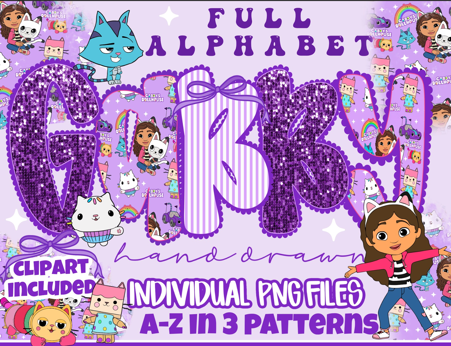 Gabby's Dollhouse Alpha - CUSTOM - DTF