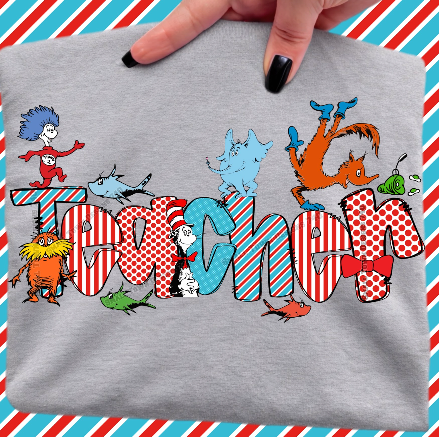 RAA stripes & dots Alpha - CUSTOM - DTF