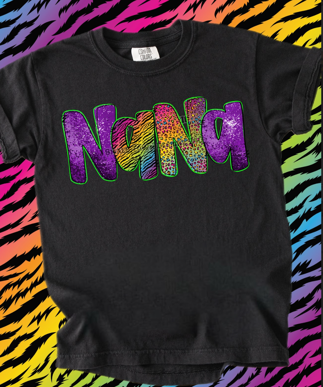 Lisa Frank inspired Alpha - CUSTOM - DTF