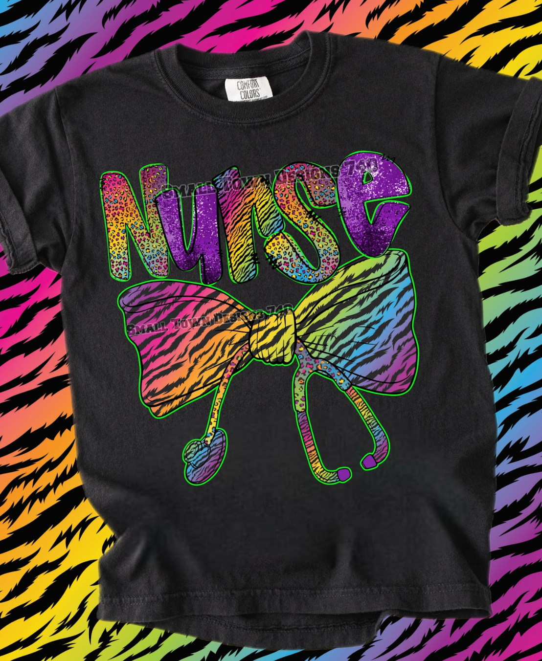 Lisa Frank inspired Alpha - CUSTOM - DTF