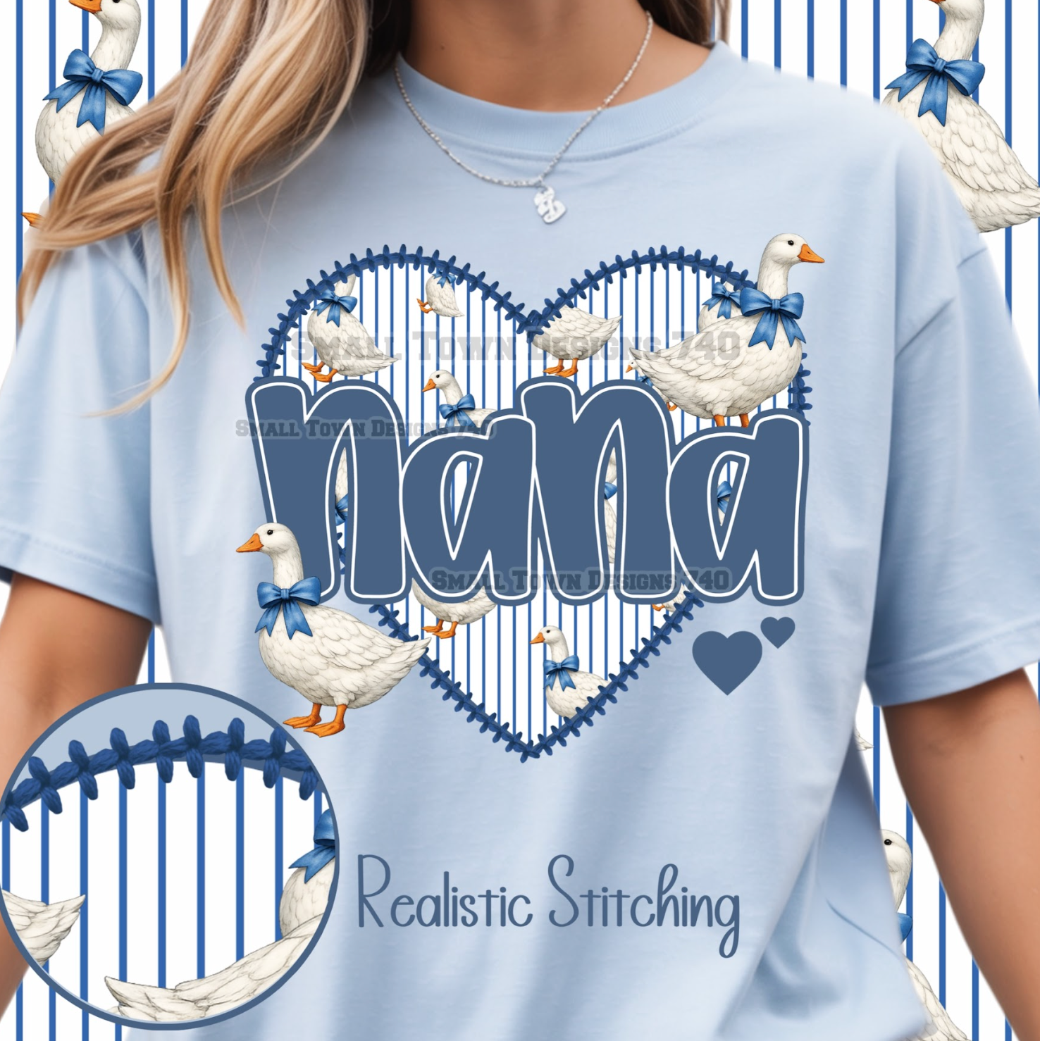 Blue Vintage Alpha - CUSTOM - DTF